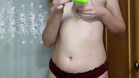 Sexy Amateur Girl Masturbates Intensely With Toys At Home