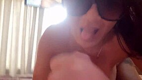 latina brunette big ass creampie in hotel