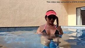 latina brunette big ass creampie in hotel