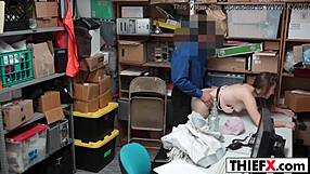 Teen thief nailed at work for her dues