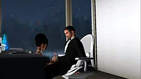 a quickie at the christmas office party with sneaky vibes