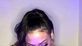 Mia, suck that big dildo named big john