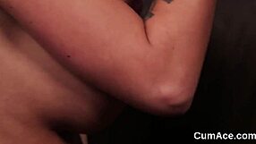 naughty idol swallowing sperm load on face