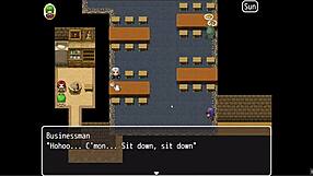 Yuka in Bunnysuit from Yokai Pornplay Hentai Game Ep 20! Handjob for a Dirty Old Pervert!