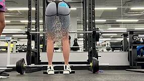 Passionate lovemaking is the result of a steamy workout session