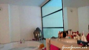 blonde teen footjob video