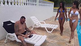 ever seen two hot latinas like diana smith getting pounded poolside with dnox brazil in steamy action?