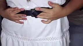 Dancing In Red Panties - Part 1 With Small 18+ Tits Amateur