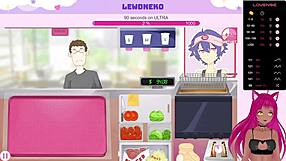 vtuber lewdneko moans during anal assfucking in femboy burgers game