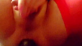 Shemale loves playing with a giant dildo for intense anal fun every day.