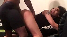 dicking down freaky redbone neighbor with big cock rough hardcore cumshot