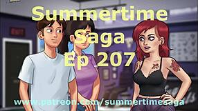 In summertime saga 207, the big tits and ass scenes are so provocative