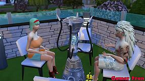 madara finds friend masturbating at pool, offers hard assfucking