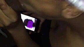 Ebony stepsister gives head while I'm downstairs.