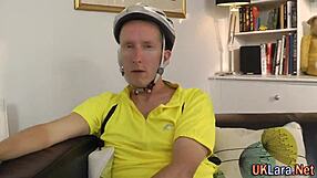 Mature Brit in Stockings Takes Monster Cock Outdoors