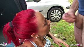echter parkplatz sex mit fremden deutsches teen 18+ anni angel fickt outdoor german redhead