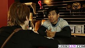 Three Lesbians Lick Asses and Pussies in Wet Muff Diving