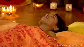 Female friendly taoist massage for intimate asian couple with oiled erotic relaxation