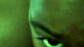 Oral swallow in close-up blowjob scene