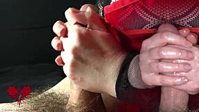pov edging handjob leads to ruined orgasm in close-up amateurs