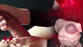 pov edging handjob leads to ruined orgasm in close-up amateurs