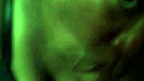 Oral swallow in close-up blowjob scene