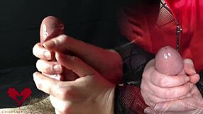 pov edging handjob leads to ruined orgasm in close-up amateurs