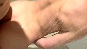 Wow, I entered my neighbor's house and found her in the shower with her big ass!