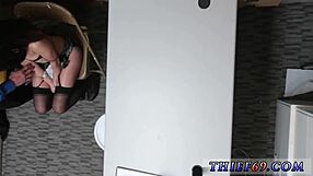 cop strips down suspect caught on cctv camera