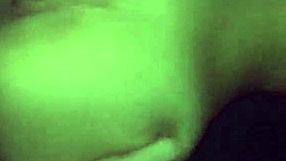 Young teen couple fucks in doggy style, getting creampied hard