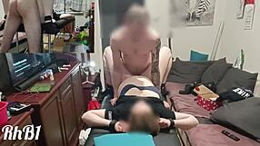I was tied up and fucked hard on the massage table for an amazing orgasm.