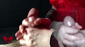 pov edging handjob leads to ruined orgasm in close-up amateurs