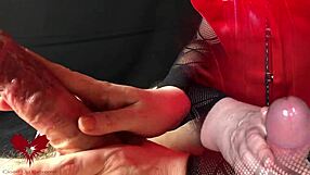 pov edging handjob leads to ruined orgasm in close-up amateurs