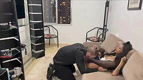 My boss came home tired, so I gave him a relaxing sex session.