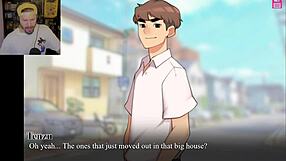 when your mom lands you a job with the sucking milf next door