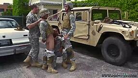 Army Men Fuck in Shower!