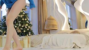 Behind the scenes with a natural young beauty girl with tattoos