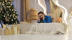 Behind the scenes with a natural young beauty girl with tattoos