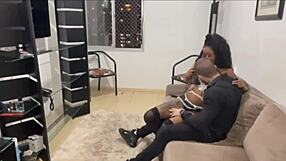 My boss came home tired, so I gave him a relaxing sex session.