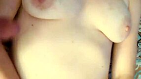 danielle roy teases with toys as cody roy jacks off and cums on her natural tits