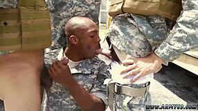 Army Men Fuck in Shower!