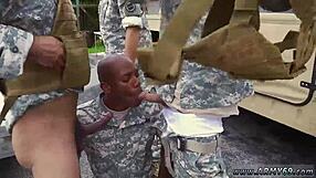 Army Men Fuck in Shower!