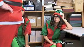 threesome with asian teen 18+ elves at the office, what are they hiding?