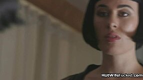 Seductive Hotwife Deepthroats Cock in Sexy Lingerie