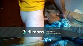 Donna performs intense blowjob with cum