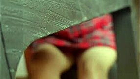 Look at that upskirt from the cute Colombian secretary!