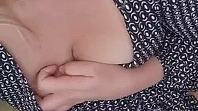 blonde milf gets off with dildo on steamy video call with dirty talk