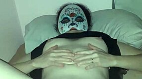 Latina shows wet pussy for husband to jerk off hard