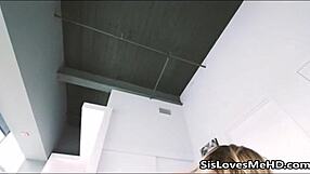 Horny skinny step sister blowjob