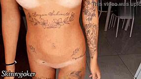 Skinny Tattooed Trans With Sarinha Schmitt